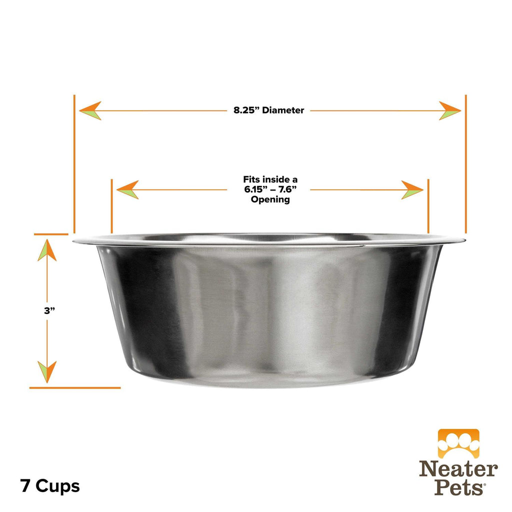 Neater Pet Brands Stainless Steel Replacement Bowl for Neater Feeder Deluxe D521