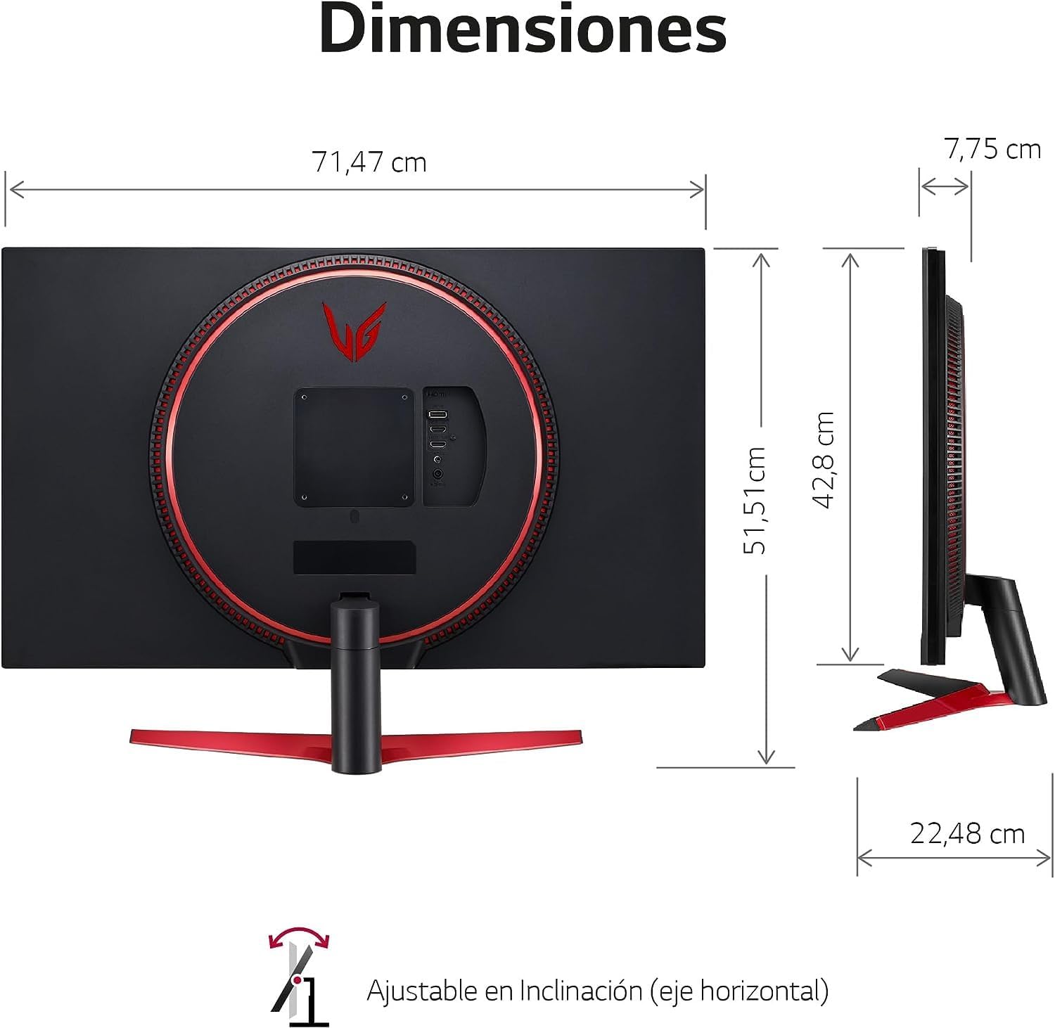 LG Ultragear Gaming Monitor 31.5" QHD 165Hz VA Panel HDR10 V848