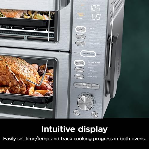 Ninja DCT451 12-in-1 Smart Double Oven with FlexDoor, Stainless Steel P340
