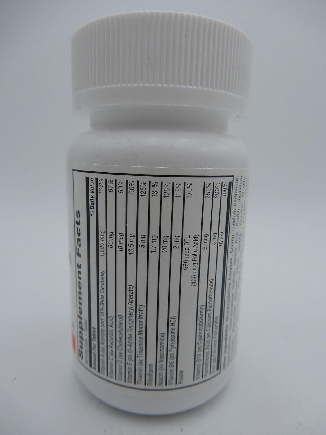 Rugby Tab-A-Vite Multivitamin with Iron and Beta-Carotene, 100 Tablets Y657