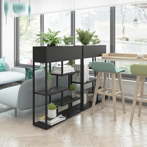 4 Tier Modern Bookcase White for Home Office L967