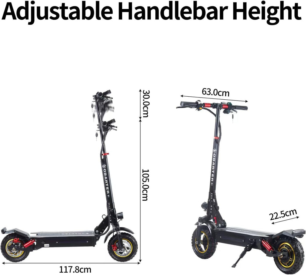 X1pro Foldable Electric Scooter 1000W Off-Road 10" Vacuum Tire W452342