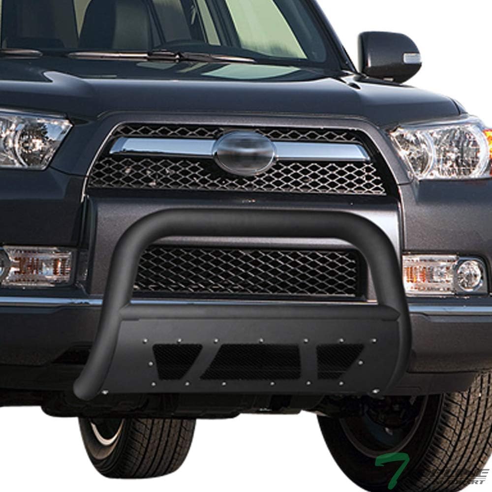 Matte Black Studded Mesh Bull Bar Front Bumper Grille Guard with Skid Plate for Toyota 4Runner X925