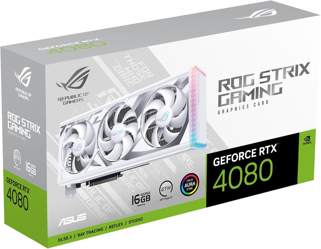 ASUS ROG Strix GeForce RTX 4080 White Edition Gaming Graphics Card A146739