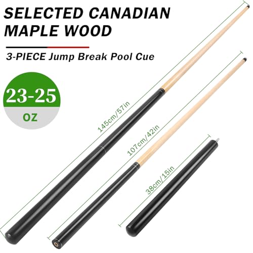 Heavy Hitter Jump Break Cue 2-Piece Pool Stick 21-25oz Q2578