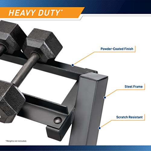 Marcy Weight Storage Organizer Rack for Dumbbells, Kettlebells & Plates W39798