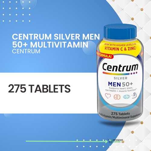 Centrum Silver Men 50+ Multivitamin 275 Tablets G584709