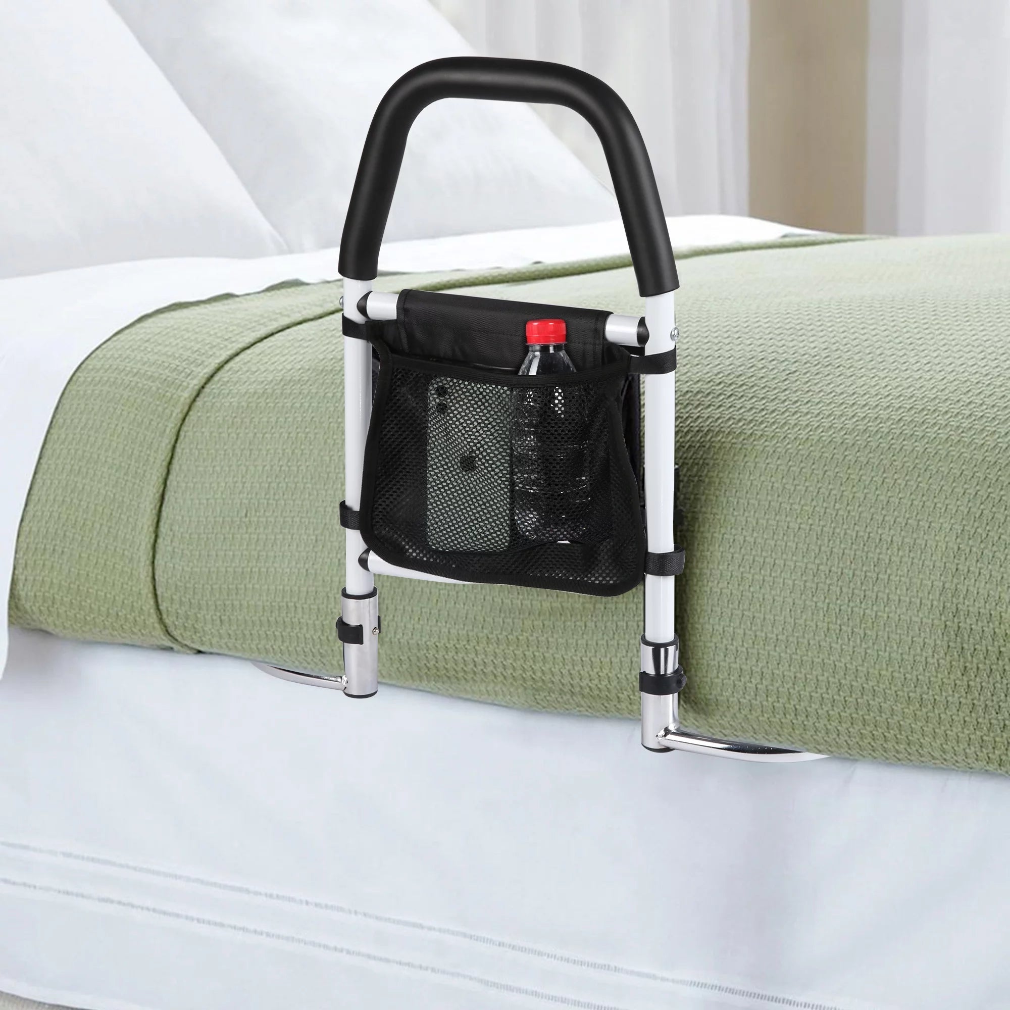 KARMAS PRODUCT Bed Assist Rail with Anchor Strap - Medical Bed Safety Grab Bar for Seniors O657
