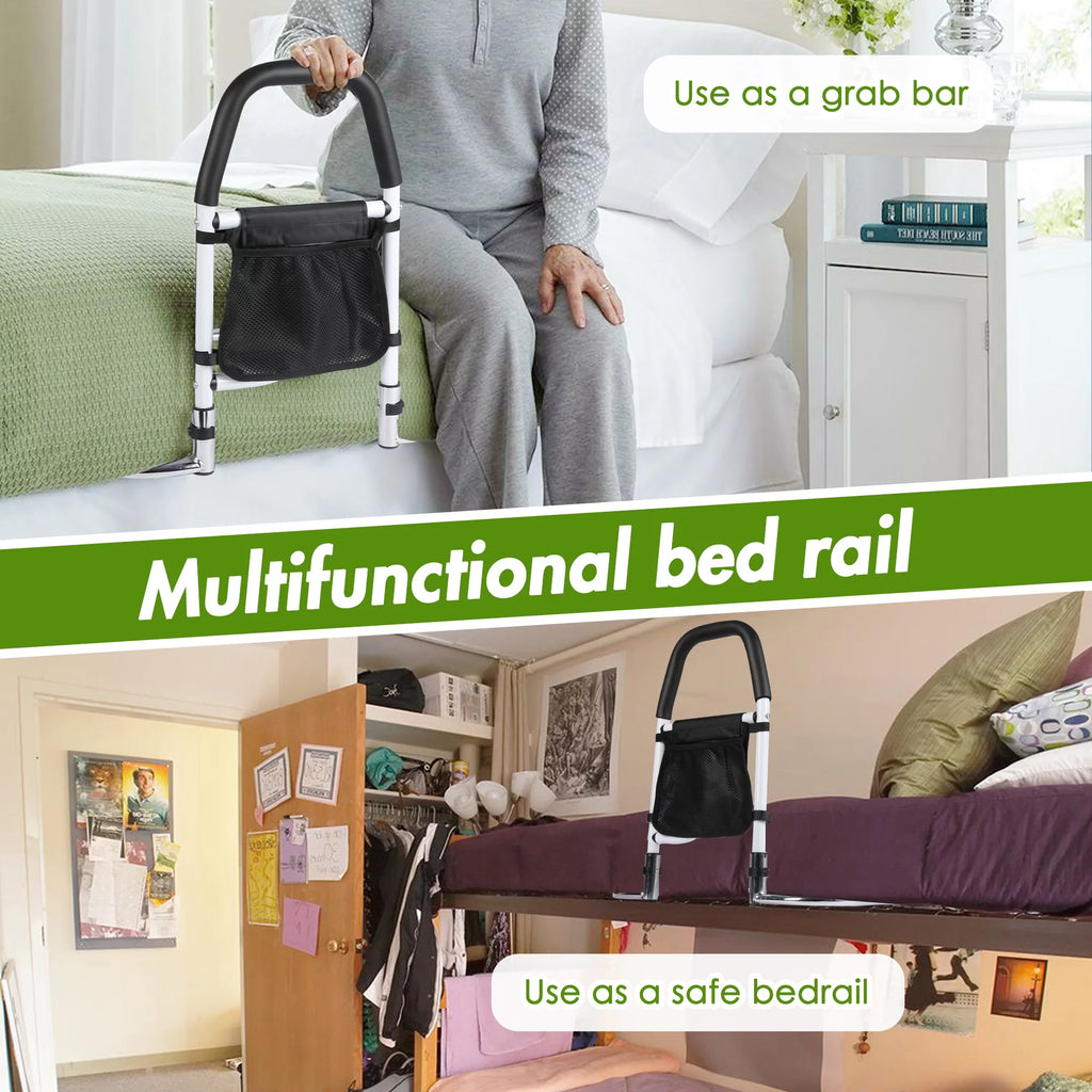 KARMAS PRODUCT Bed Assist Rail with Anchor Strap - Medical Bed Safety Grab Bar for Seniors O657