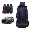OASIS AUTO Toyota RAV4 Accessories Seat Covers 2013-2025 Custom Fit Leather Cover Protector Cushion for RAV-4 (Sport Front Pair, Black&Gray)