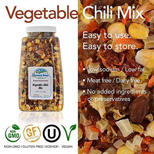 Harmony House Premium Vegetable Soup Mix - Dehydrated Vegetables, 9 oz Jar W10133