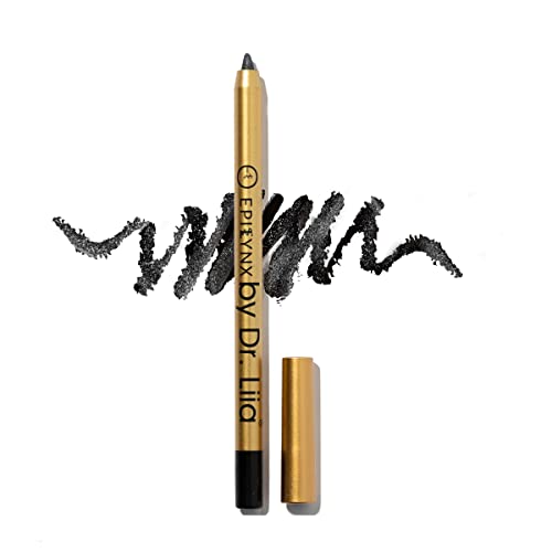by Dr. Liia Long Lasting Glide-On Gel Eyeliner Pencil | Gluten-Free, Hypoallergenic, Vegan | 1.2ml | Blackest Black