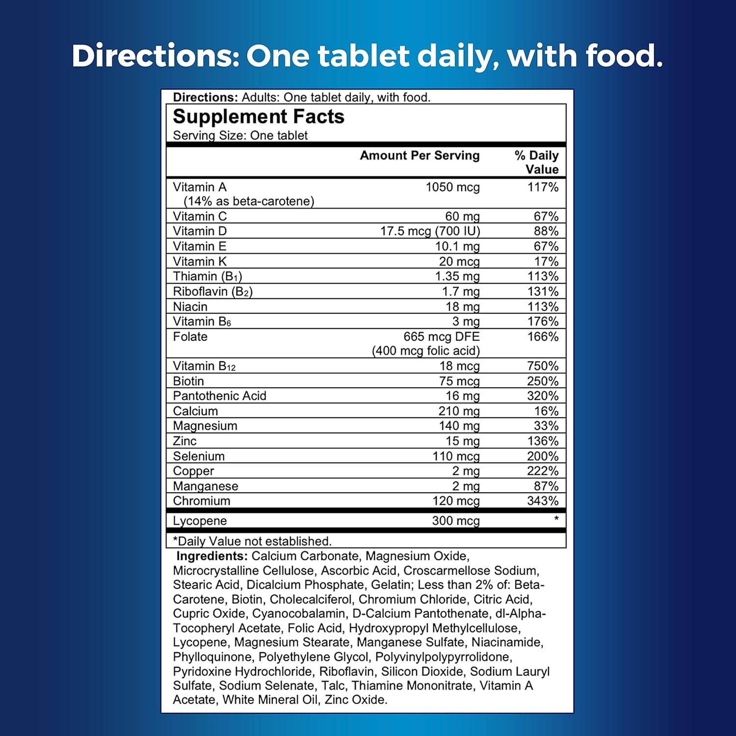 One A Day Mens Complete 120 Count F65031