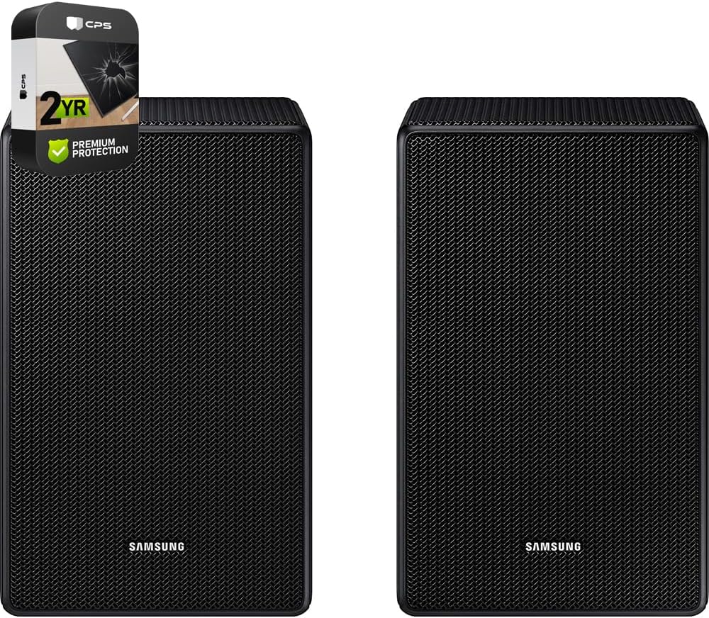 SAMSUNG SWA-9500S/ZA Wireless Rear Speaker Kit with Dolby Atmos for Soundbar Surround Sound Bundle with 2 YR CPS Enhanced Protection Pack