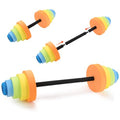 Adjustable 30.7" Aquatic Exercise Dumbbells Water Dumbbell Pool Resistance Aquatic Fitness Swim Barbell with 4 High-density EVA Foam for Water Aerobics Weight Loss