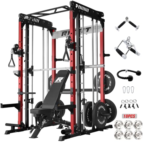 RitFit M1 & M1 Pro Smith Machine with Cable Crossover System for Home Gym Y659852
