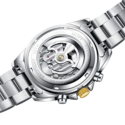OLEVS Automatic Mechanical Watch for Men, Stainless Steel, Luminous S489554