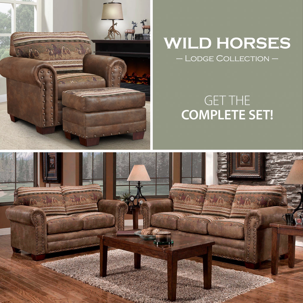 American Furniture Classics Wild Horses 4-Piece Set K504628