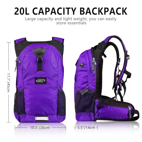 Hydration Backpack with 2L Insulated Water Bladder for Running, Cycling, Hiking S9543