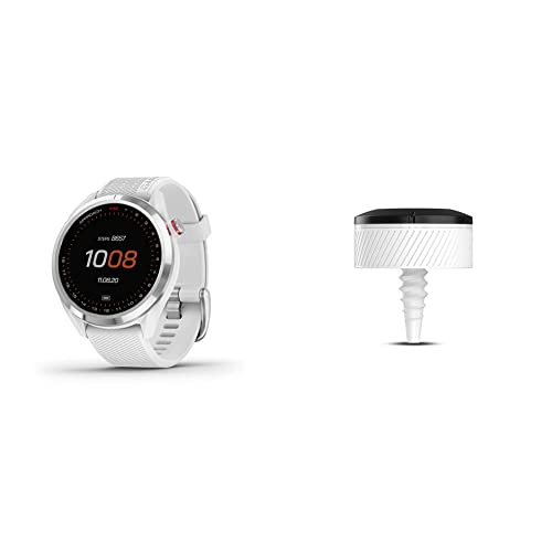 Garmin Approach S42 GPS Golf Smartwatch with Garmin Approach CT10 Automatic Club Tracking