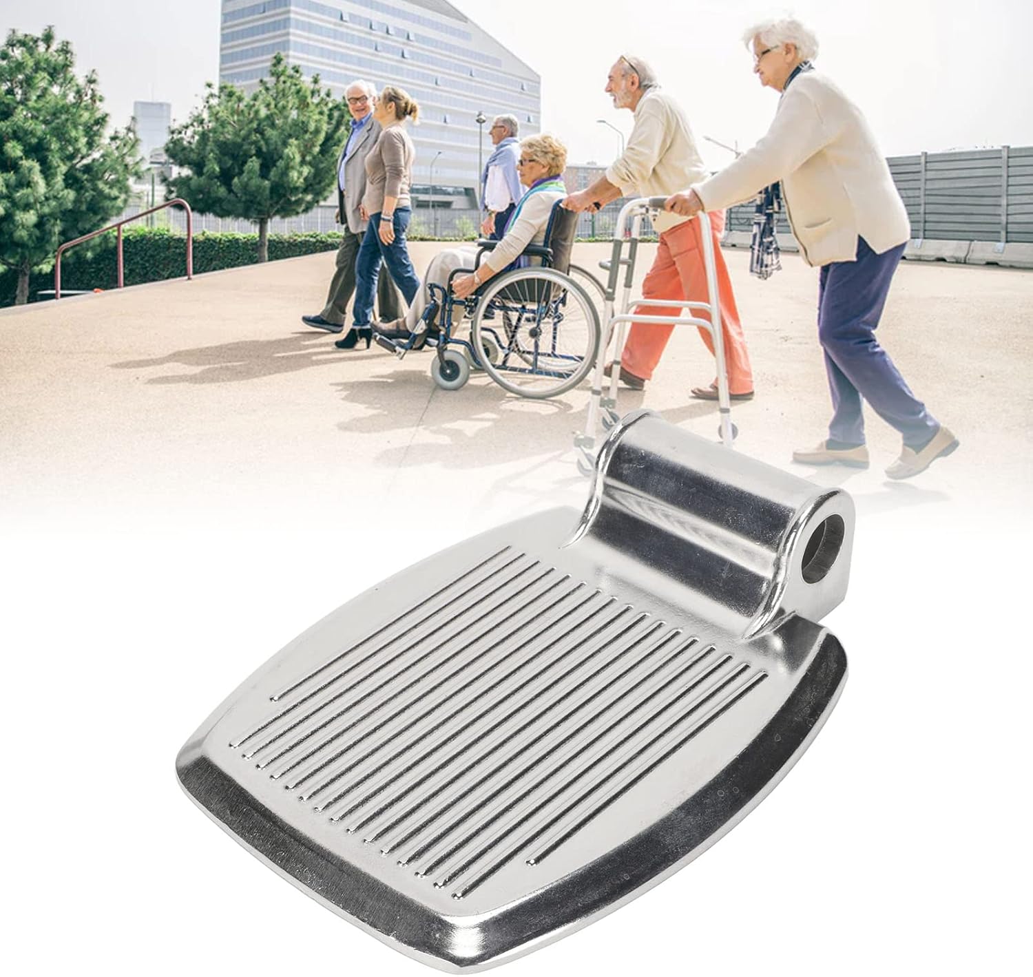 Wheelchair Footrest, High Strength Foot Pedal, Elevates Legs for Comfort A569254
