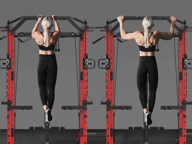 Mikolo Power Cage with Cable Crossover and LAT Pull Down System, 1500LBS I14340