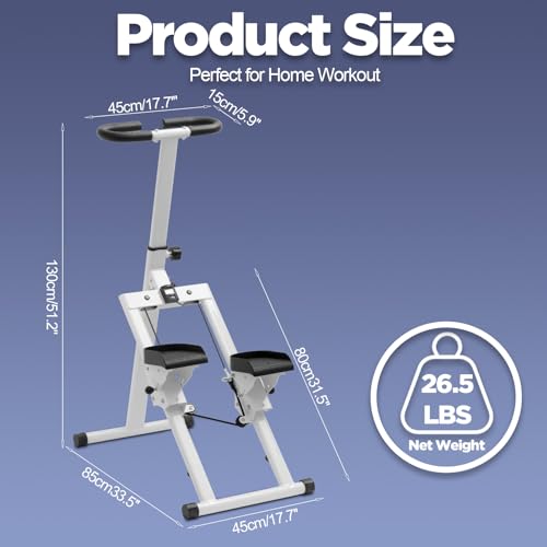 Adjustable Height Stair Stepper Climber with Ergonomic Handlebars T2019
