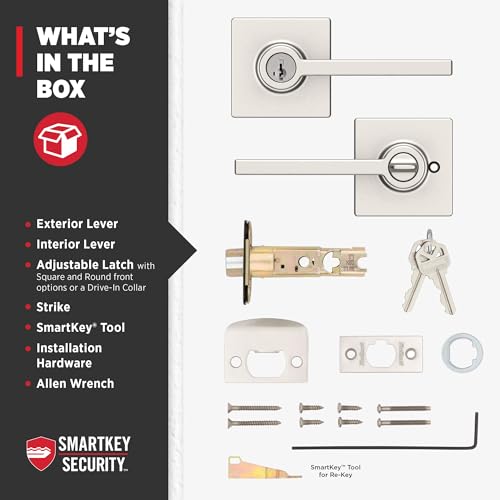 Kwikset Casey Interior Privacy Door Handle with Lock 10 Pack, Matte Black G103018