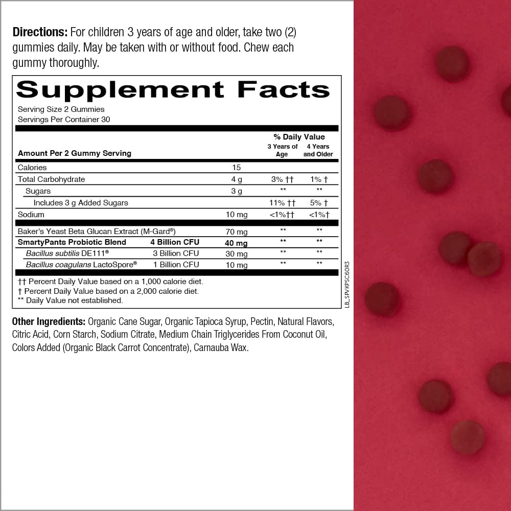 SmartyPants Kids Multivitamin & Probiotic Immunity Gummies Q707849