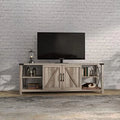 HJZUINIUNIU Farmhouse TV Stand for TVs up to 85\u201D  Wooden Entertainment Center Console Table with 2 Drawers and 4 High-Capacity  Compartment Television Stands with Adjustable Shelves