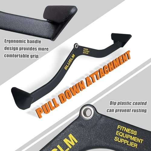 LAT Pull Down Bar for Cable Machine, Tricep Strength Training Handle M7875