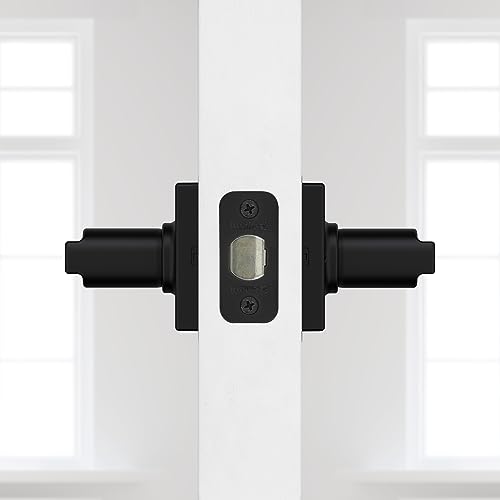 Kwikset Casey Interior Privacy Door Handle with Lock 10 Pack, Matte Black G103018
