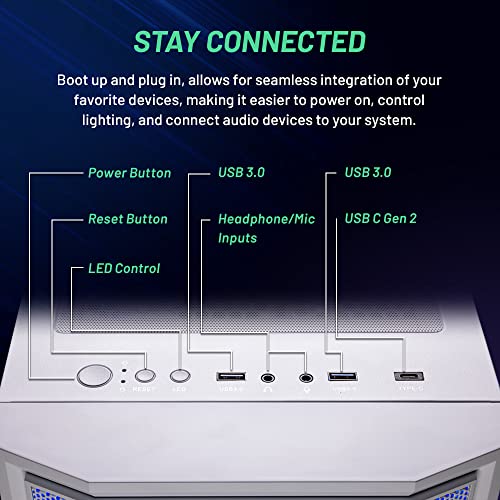 Skytech Shadow Gaming PC, Intel i5, RTX 3060, 1TB NVMe, 16GB RAM B59993