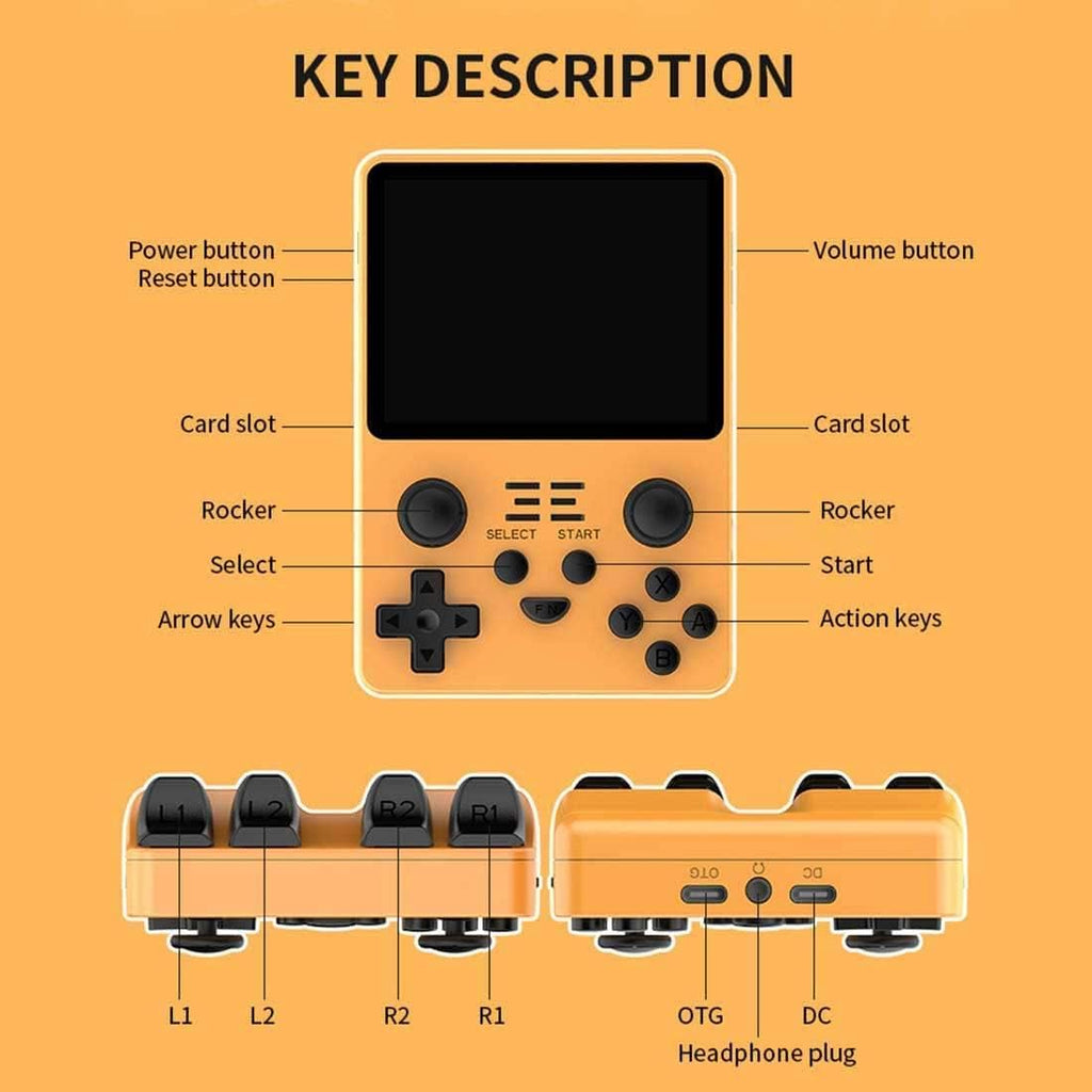 Powkiddy RGB20S Handheld Retro Game Console 64GB Blue M571550