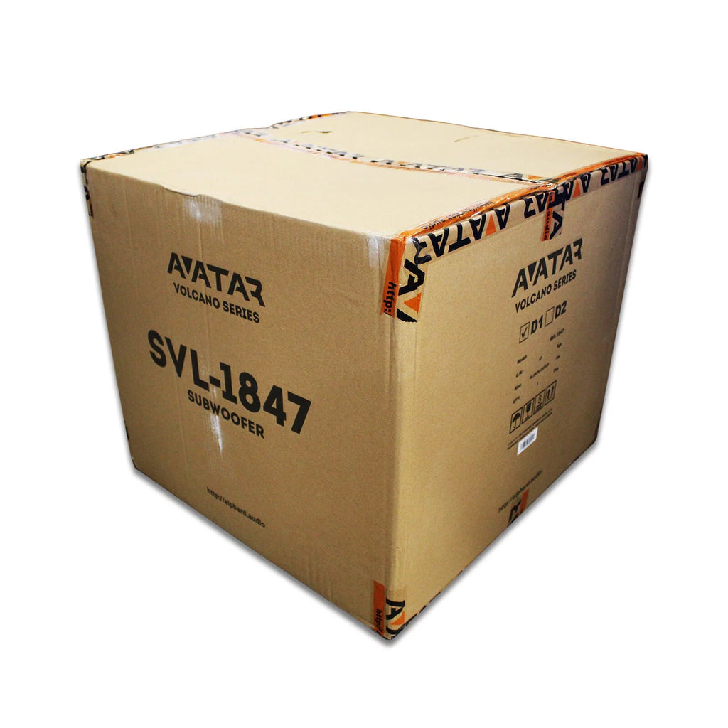 Avatar Car Audio Orange 18" 1-Ohm 7600W Peak Subwoofer SVL-1847-D1 R238