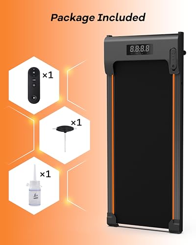 Walking Pad Under Desk Treadmill 2.5HP Quiet Brushless with Remote & App Control E649
