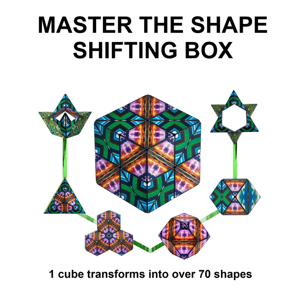 SHASHIBO Gift Box of 4 - Patented Fidget Cube with 36 Magnets, 3D Magic Cube Toy P3576