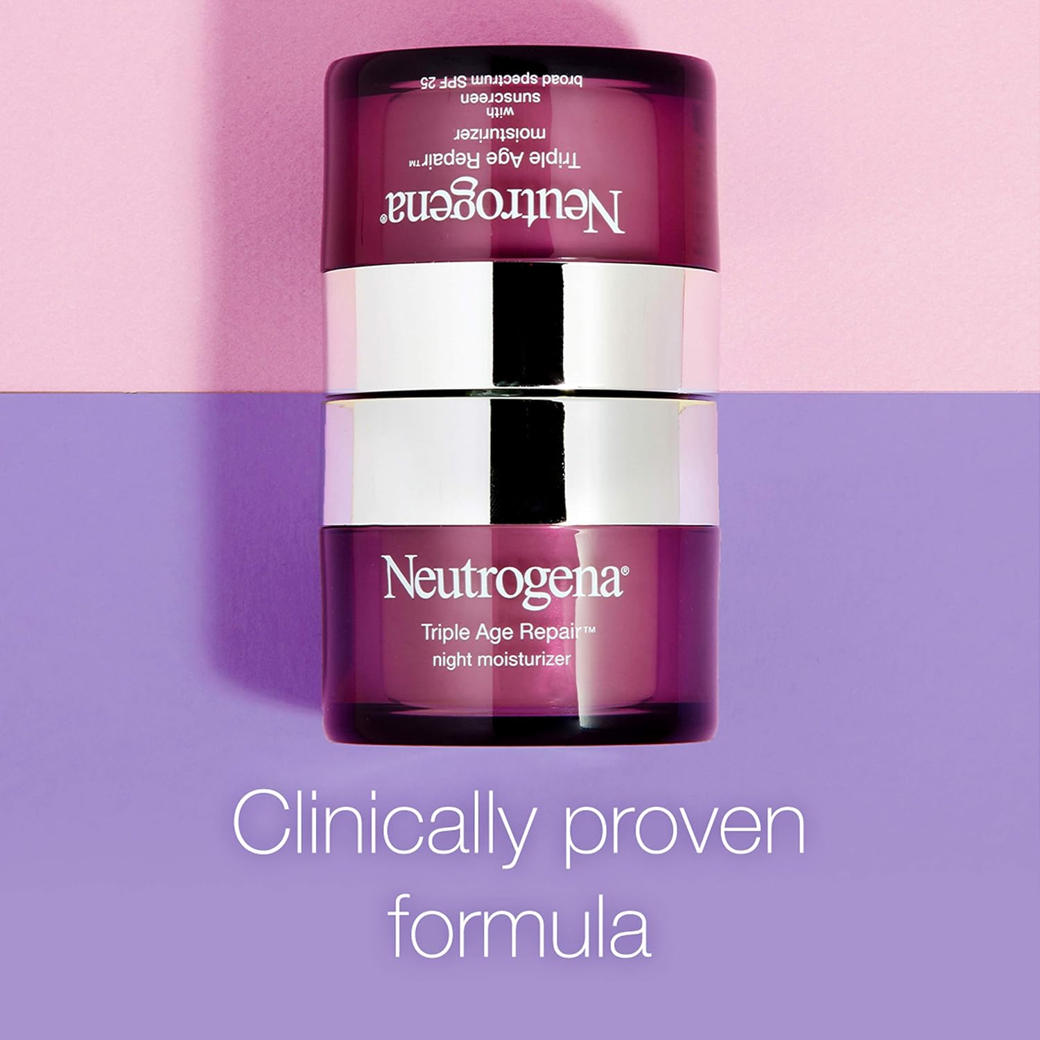 Neutrogena Triple Age Repair Anti-Aging Night Face & Neck Cream with SPF 25 Sunscreen, 1.7 oz Y212