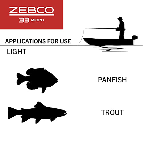 Zebco 33 Spincast Reel and 2-Piece Fishing Rod Combo with EVA Handle N456641