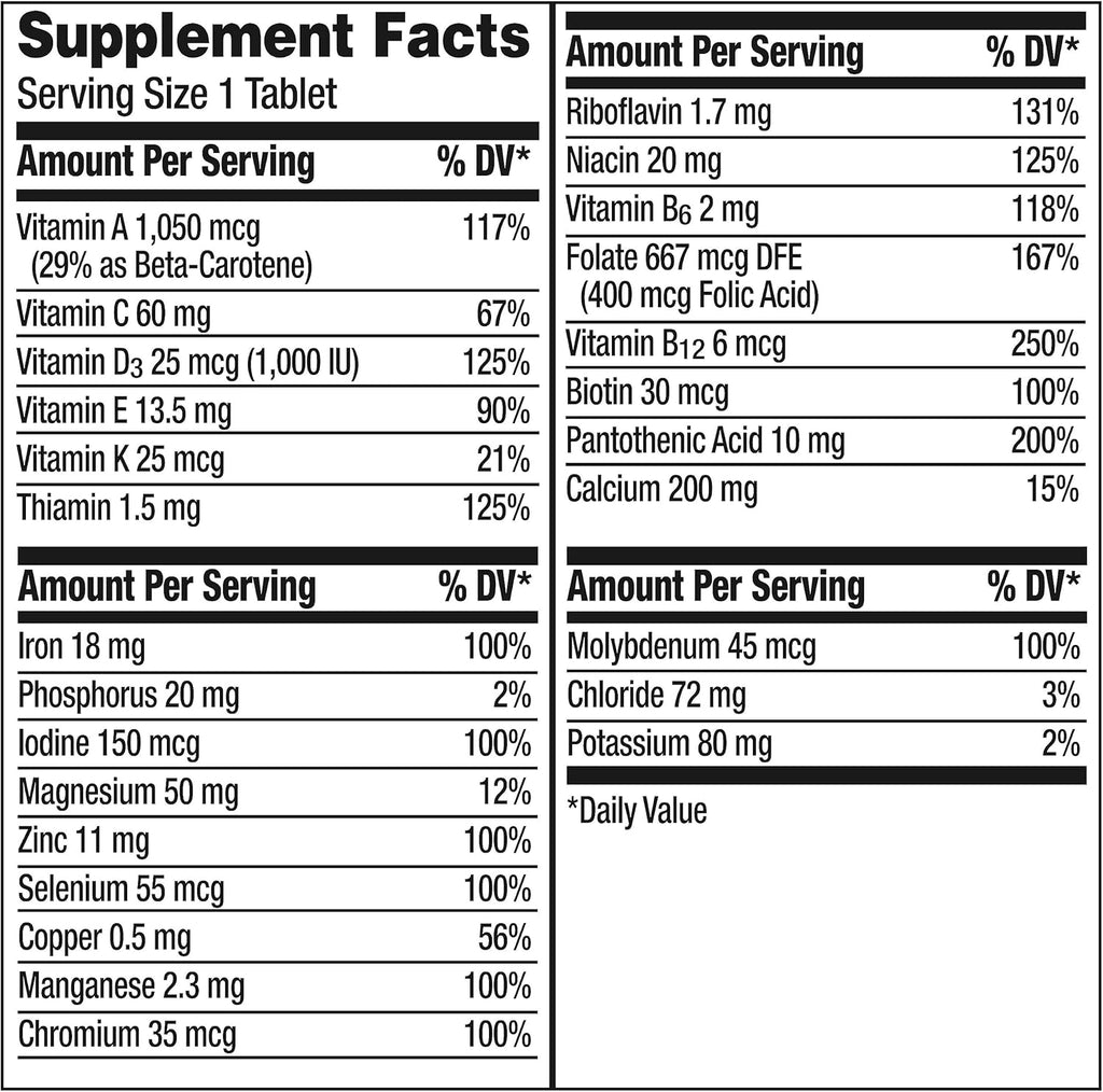 Centrum Adult Multivitamin Supplement with Vitamin D3, 200 Count U124