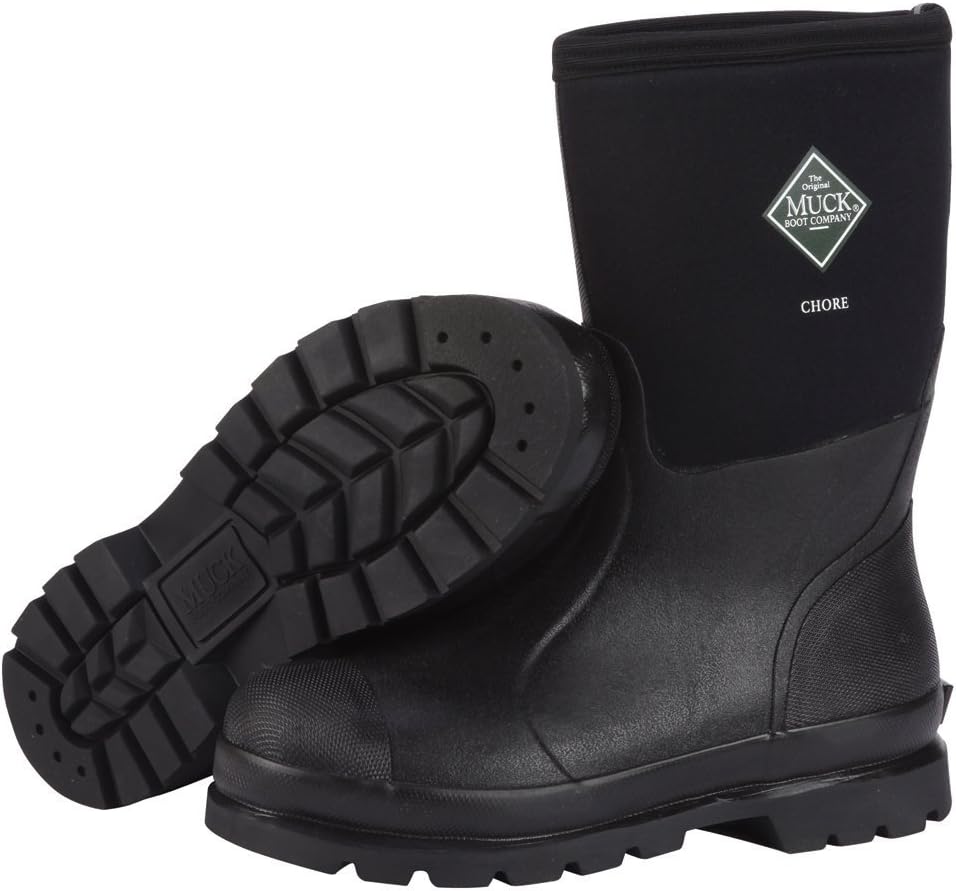 Muck Boot Chore Classic Men's Rubber Work Boot (10, Black)