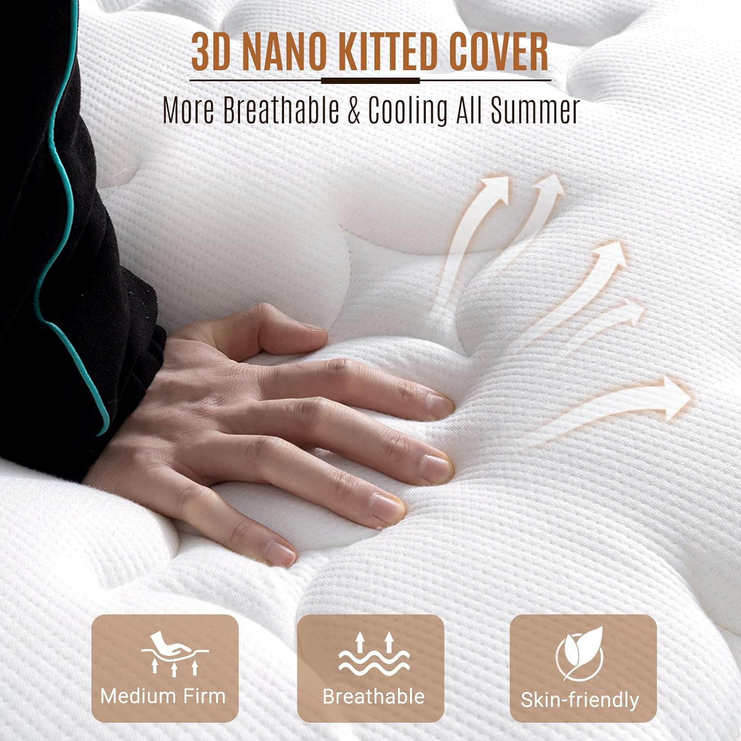 BedStory 12 Inch Queen Mattress, Gel Memory Foam and Innerspring, Made in USA X775