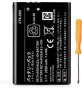 Replacement 3DS 2DS Battery: CTR-003 Compatible with for Nintendo Old 3DS, 2DS, 2DS XL Game Console Lithium-ion Battery with Tool (Not for New 3DS, 3DS XL)