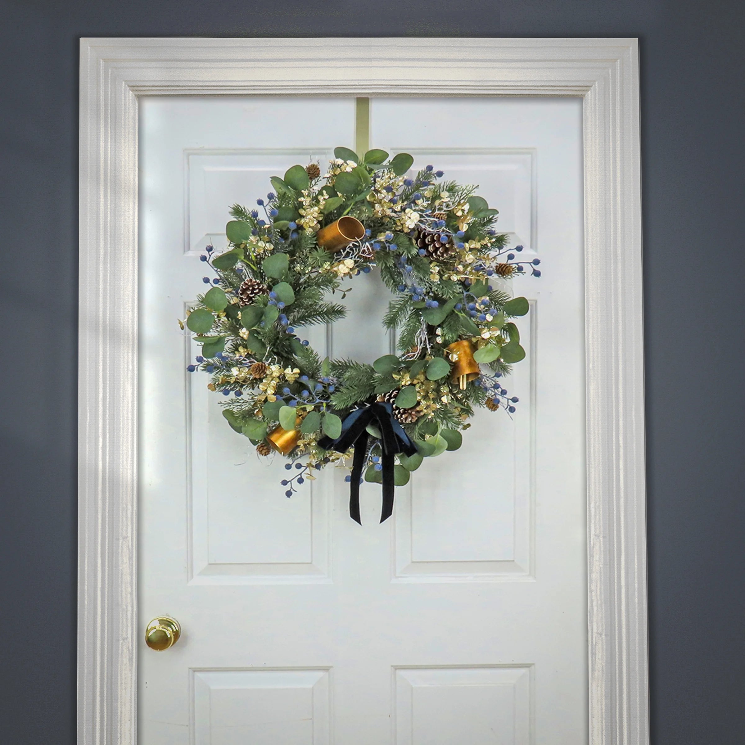 National Tree Company 28" HGTV Home Collection Swiss Chic Wreath E912