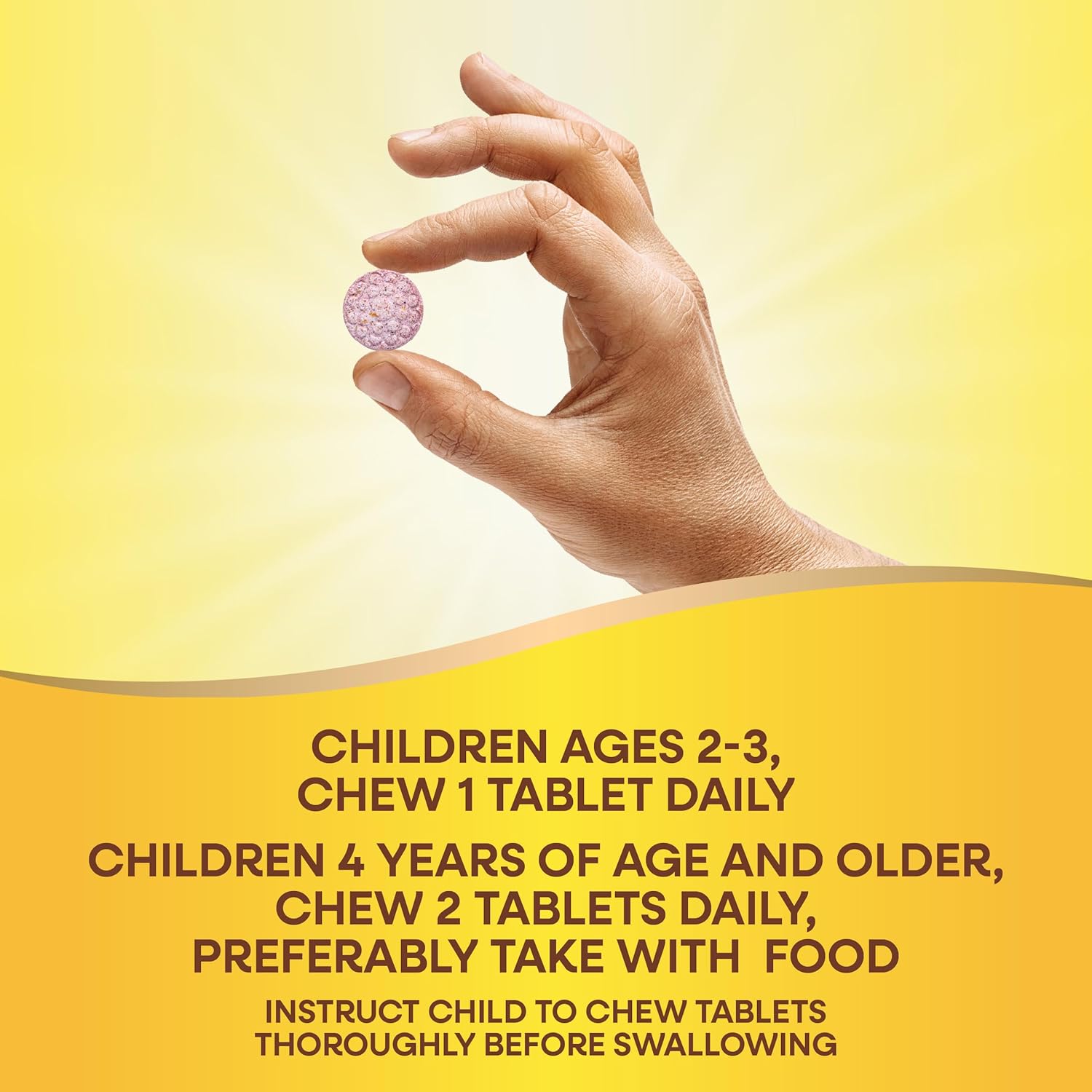 Nature's Way Alive! Children's Daily Chewable Multivitamin, Orange & Berry, Gluten Free, 120 Tablets I109