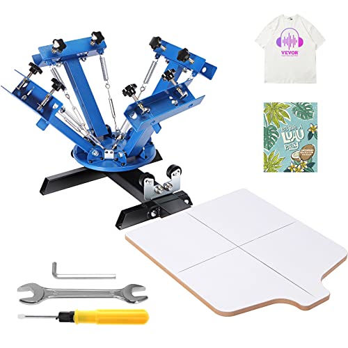 VEVOR Screen Printing Machine 1 Color 1 Station Silk Screen Printing Press for T-Shirt DIY C724866