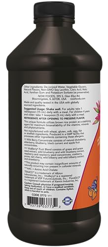 NOW Supplements Liquid Multi, Wild Berry Flavor, 16 oz I42263