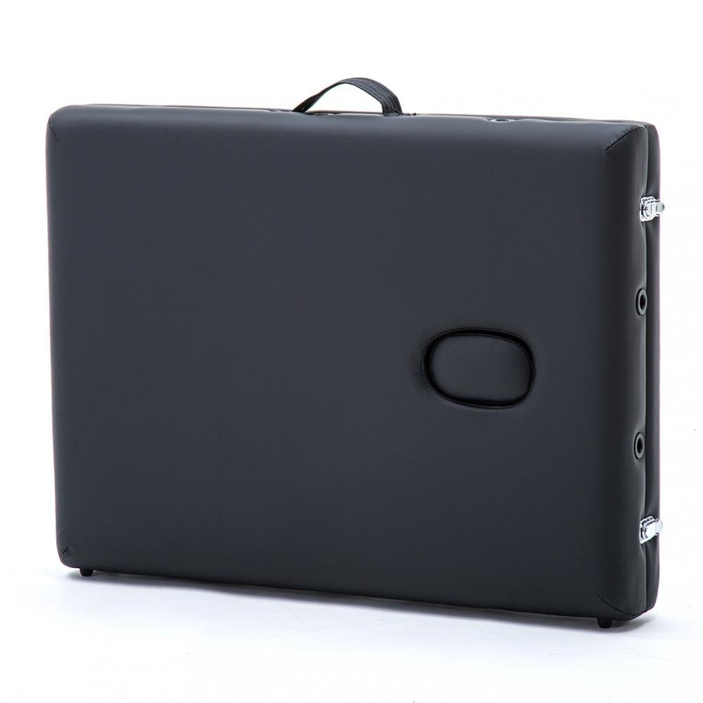 2" Pad 84" Black Massage Table with Carry Case Y359864