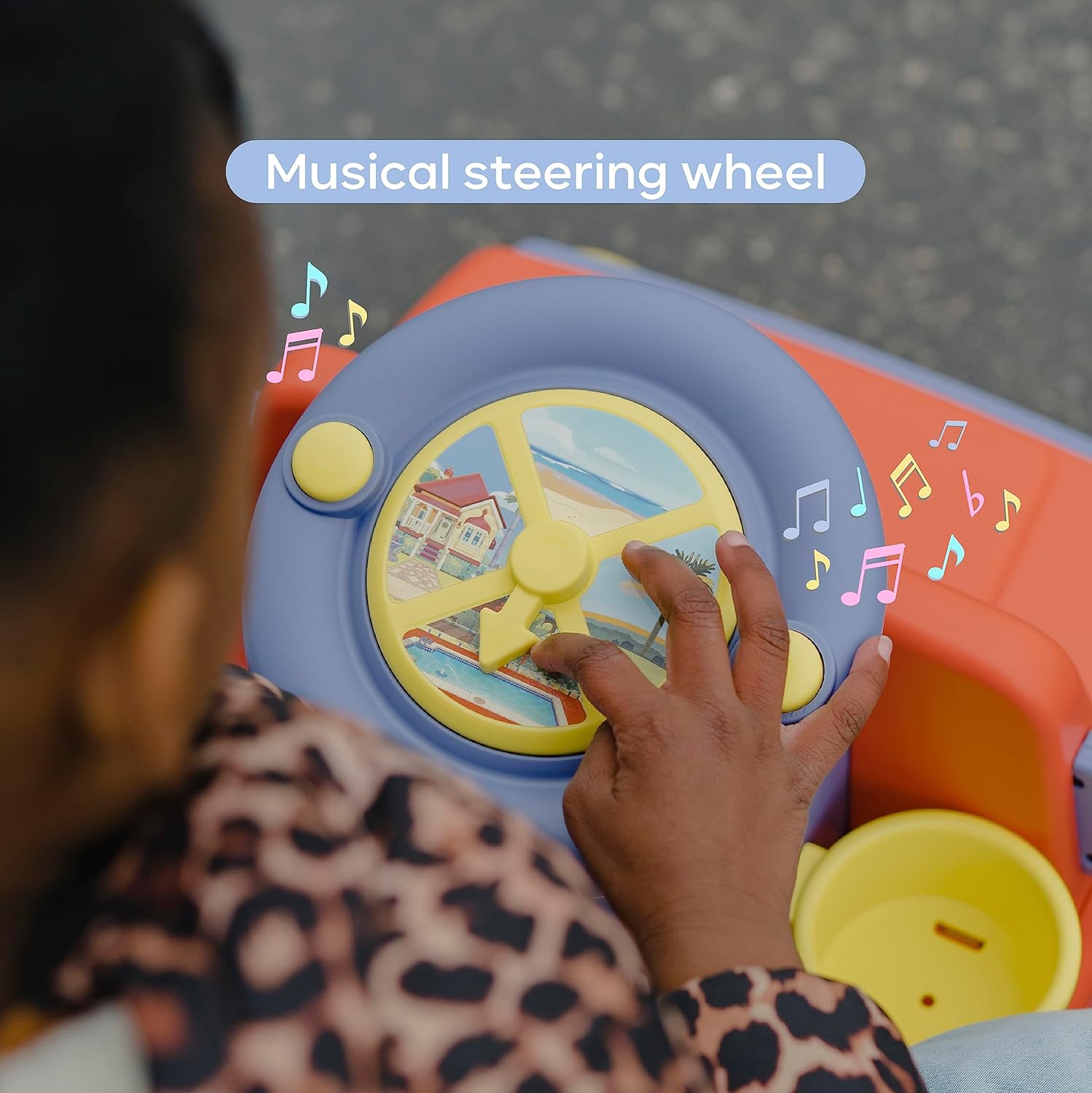 Bluey 6V Ride On Car for Toddlers with Music & Rechargeable Battery R5639