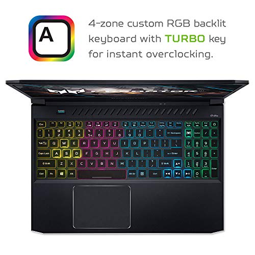 Acer Predator Helios 300 Gaming Laptop, i7-10750H, RTX 2060, 15.6" 144Hz T61100